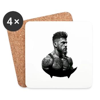 MMA - Untersetzer (4er-Set) - Weiß - Vorne