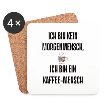 Spruch 4 - Untersetzer (4er-Set) - Weiß - Vorne