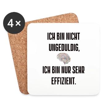 Spruch 14 - Untersetzer (4er-Set) - Weiß - Vorne
