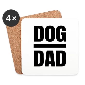 Hund Dog - Untersetzer (4er-Set) - Weiß - Vorne