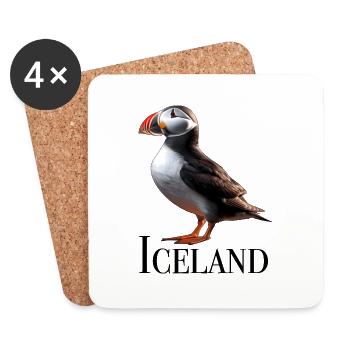 Iceland Puffin - Untersetzer (4er-Set) - Weiß - Vorne
