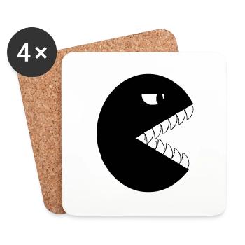 Monster Letter C - Coasters (set of 4) - white - Front