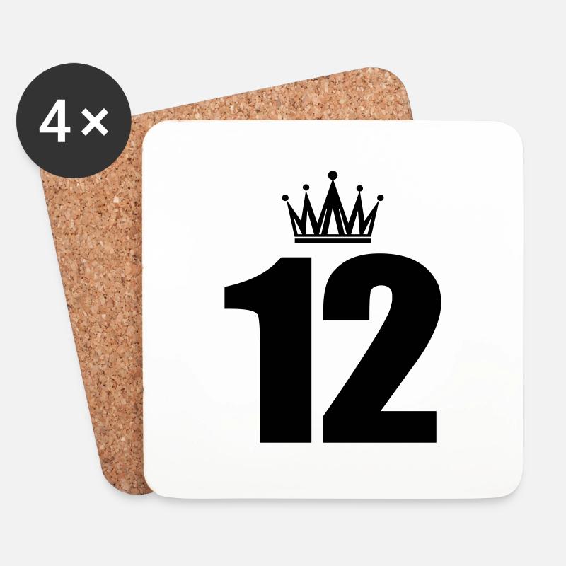 12 - Untersetzer (4er-Set) - Weiß