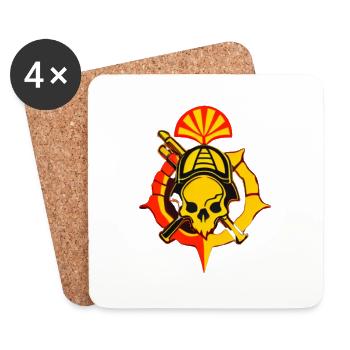 Jakobsweg - Untersetzer (4er-Set) - Weiß - Vorne