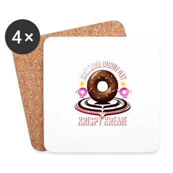 Krispy kreme national donut day - Coasters (set of 4) - white - Front