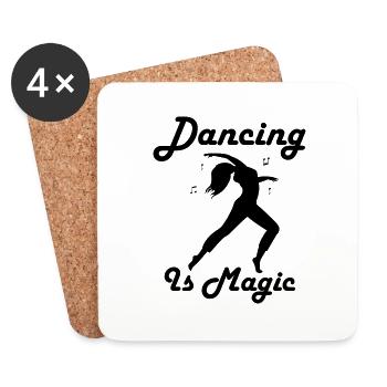 Dancing Dance Music - Untersetzer (4er-Set) - Weiß - Vorne