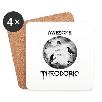 Theodoric Theo Geburtstag - Untersetzer (4er-Set) - Weiß - Vorne