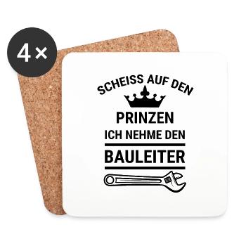 Handwerker Handyman Handwerk Werkzeug Baustelle - Untersetzer (4er-Set) - Weiß - Vorne