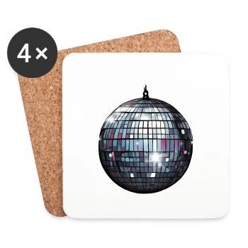 Disco ball - Untersetzer (4er-Set) - Weiß - Vorne
