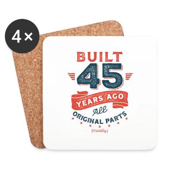 Build 45 Years Ago, All Original Parts (mostly). - Untersetzer (4er-Set) - Weiß - Vorne