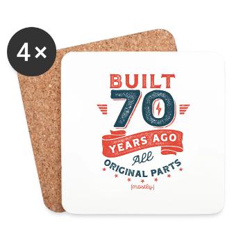 Build 70 Years Ago, All Original Parts (mostly). - Untersetzer (4er-Set) - Weiß - Vorne