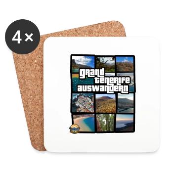 Tenerife GTA 3 - Untersetzer (4er-Set) - Weiß - Vorne