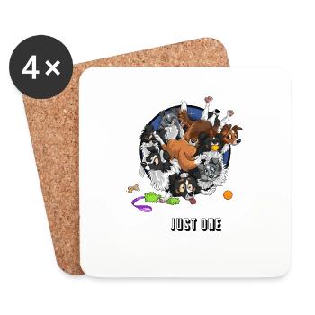 You can't have just ONE Sheltie dog poop pack - Coasters (set of 4) - white - Front