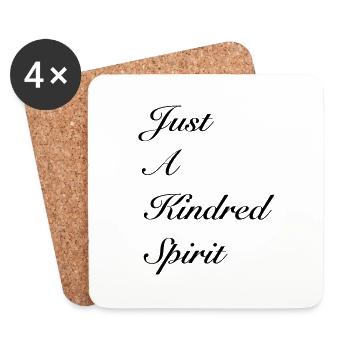 Just a Kindred spirit - Coasters (set of 4) - white - Front
