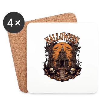 Halloween Trick or Treat Essential - Coasters (set of 4) - white - Front