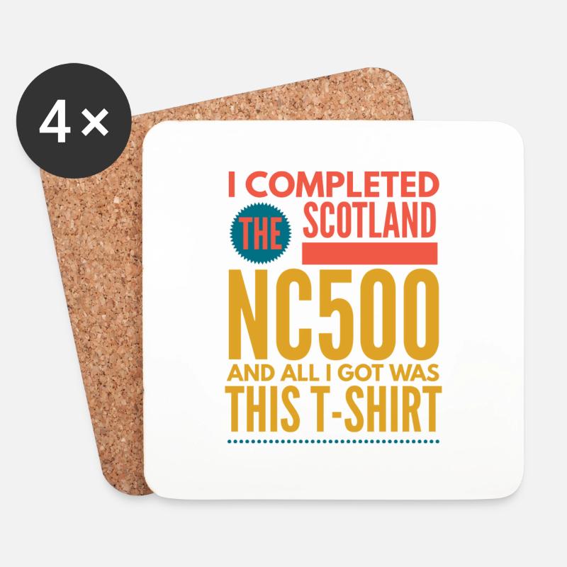 nc500 completed 2 - Coasters (set of 4) - white