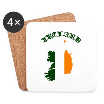 Ireland Country - Coasters (set of 4) - white - Front