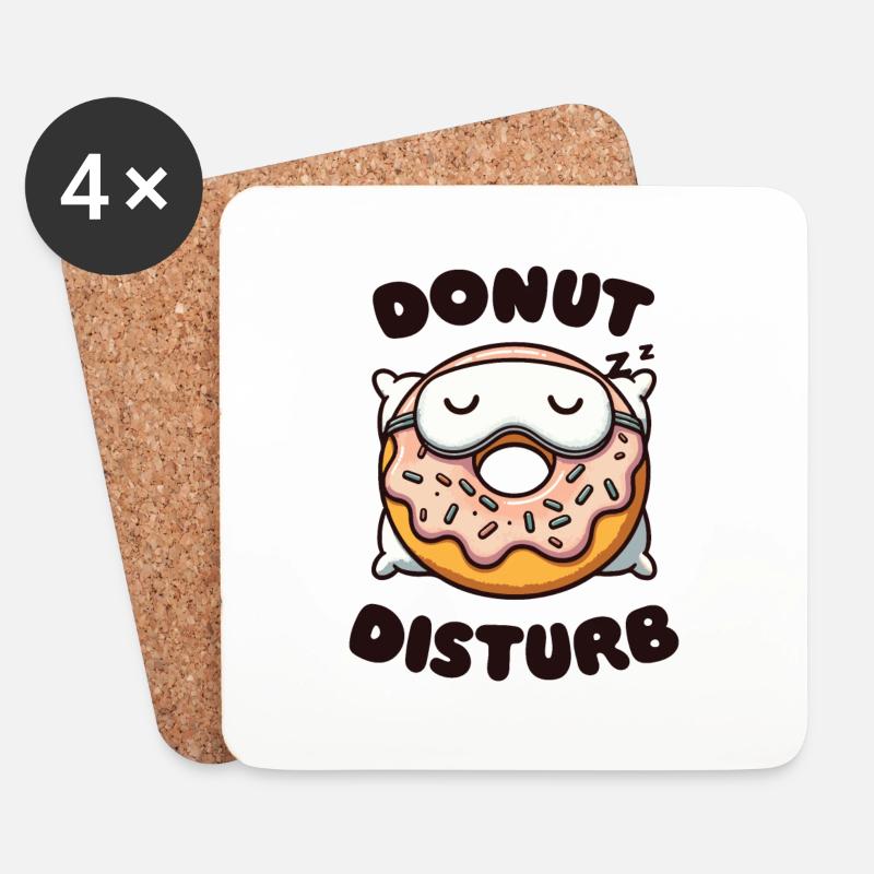 Donut-Störung - Untersetzer (4er-Set) - Weiß