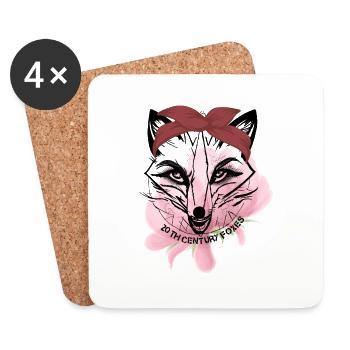 Girls Stuff Rose - Coasters (set of 4) - white - Front