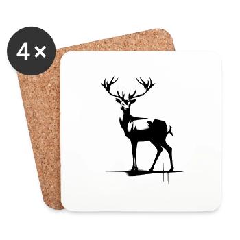 Hirsch StreetArt Contrast - Coasters (set of 4) - white - Front