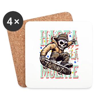 Skate Hasta La Muerte - Untersetzer (4er-Set) - Weiß - Vorne
