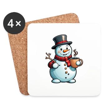 Snowman - Coasters (set of 4) - white - Front