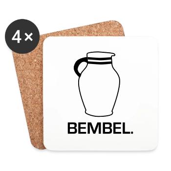 Bembel Design #Frankfurt am Meer #069 #FFM - Untersetzer (4er-Set) - Weiß - Vorne