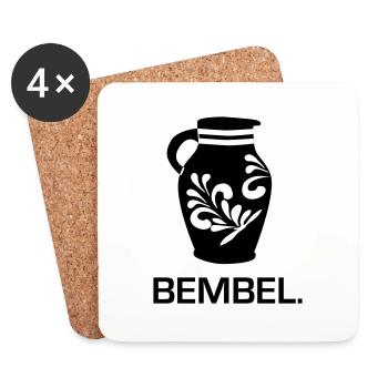 Bembel - The Frankfurt Original #FFM #069 - Coasters (set of 4) - white - Front