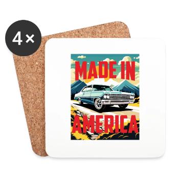 NOVA MADE IN AMERICA - Untersetzer (4er-Set) - Weiß - Vorne