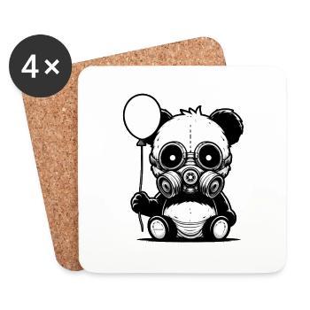 Pandamie - Untersetzer (4er-Set) - Weiß - Vorne