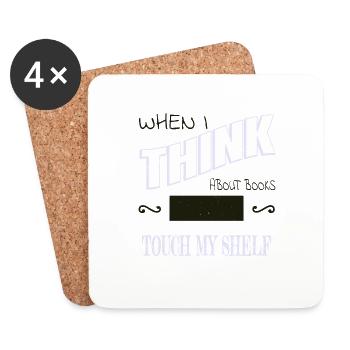Bibliophile Book Keeper Awesome Book Keeper Shirt - Coasters (set of 4) - white - Front