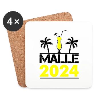 malle 2024 - Untersetzer (4er-Set) - Weiß - Vorne