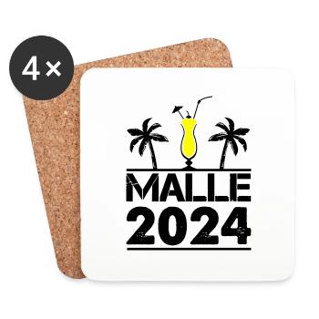 malle 2024 - Untersetzer (4er-Set) - Weiß - Vorne