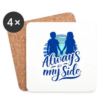 Vacation early summer late summer summer holiday holiday sea - Coasters (set of 4) - white - Front