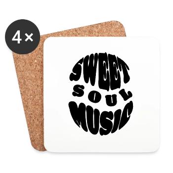 Sweet Soul Music - Untersetzer (4er-Set) - Weiß - Vorne