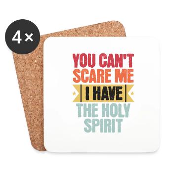 Foi Vintage n’ayez pas peur Saint- - Dessous de verre (lot de 4) - blanc - Devant