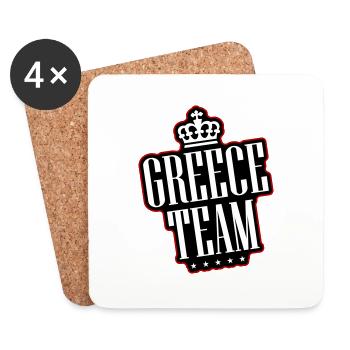 Greece Team - Untersetzer (4er-Set) - Weiß - Vorne