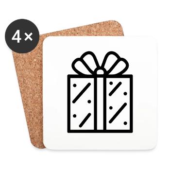 Small Gift Box - Coasters (set of 4) - white - Front