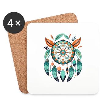 Attrape-rêves - Dessous de verre (lot de 4) - blanc - Devant
