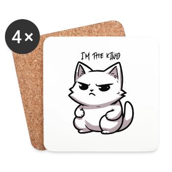 Im The King - Coasters (set of 4) - white - Front