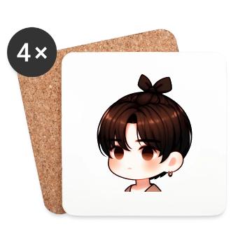 Cool Boys - Dessous de verre (lot de 4) - blanc - Devant