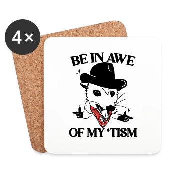 Be In Awe Of My 'Tism - Coasters (set of 4) - white - Front
