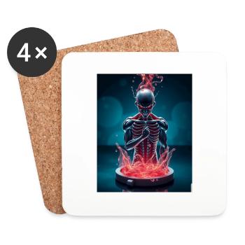 Devil - Coasters (set of 4) - white - Front