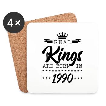 Kings Born in 1990 - Coasters (set of 4) - white - Front