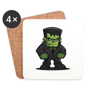 Zombie Halloween Comic - Untersetzer (4er-Set) - Weiß - Vorne