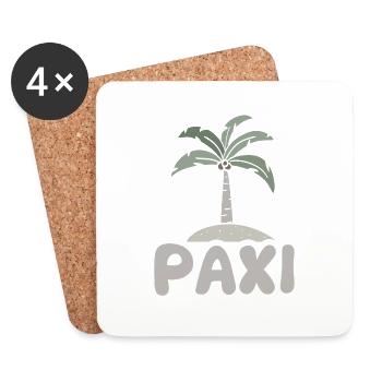 Paxi comme Paxi - Dessous de verre (lot de 4) - blanc - Devant