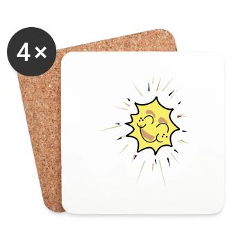 Sonnige Tage - Untersetzer (4er-Set) - Weiß - Vorne