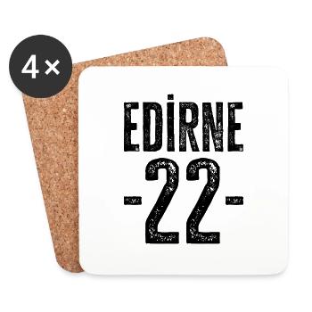 Edirne 22 – Stolz auf die osmanische Geschichte - Untersetzer (4er-Set) - Weiß - Vorne