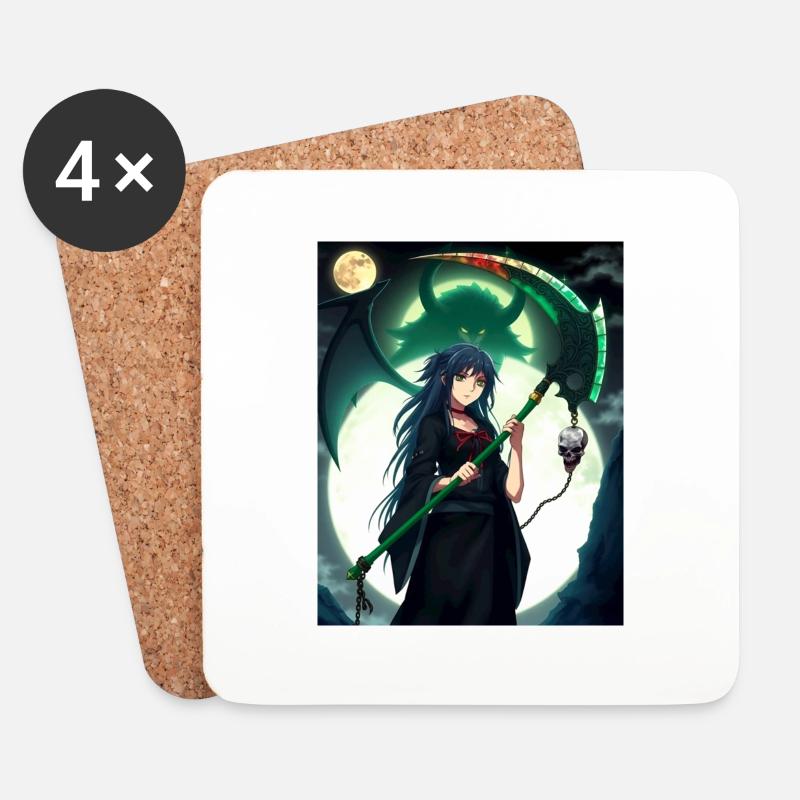 Fatalis Anime Design - Coasters (set of 4) - white