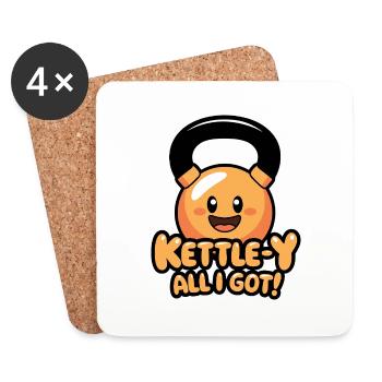 Kettle-Y All I Got - Coasters (set of 4) - white - Front